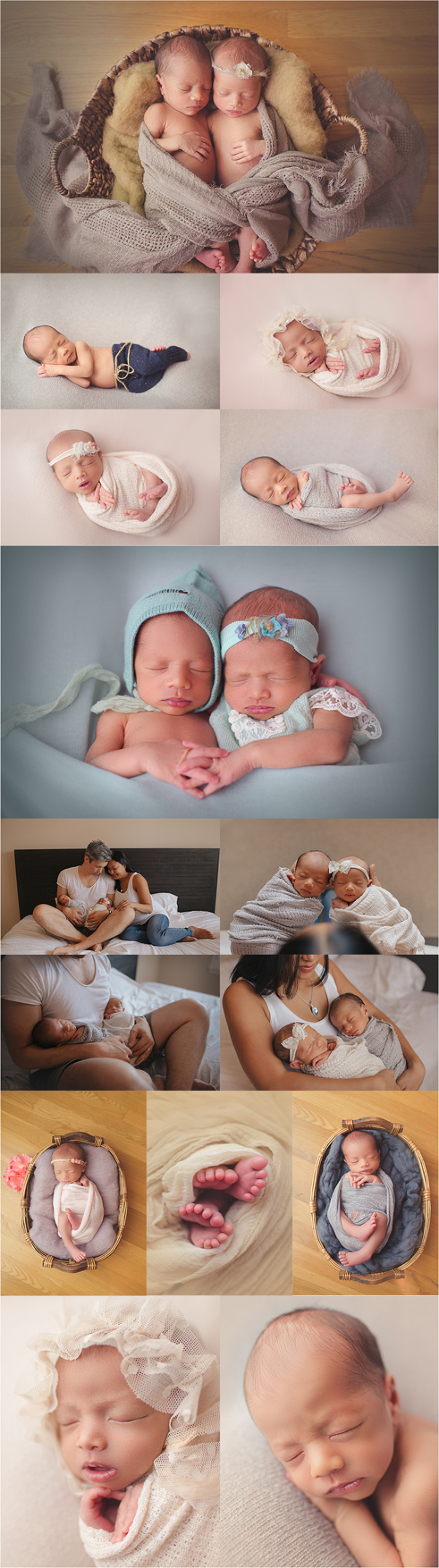 Houston TX Twin Newborn Photography