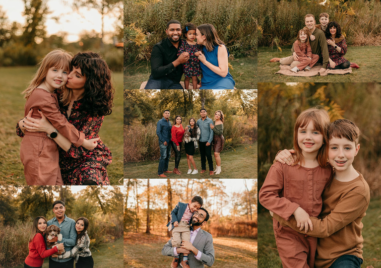 beautiful families being photographed for houston mini sessions with pretty little prints photography